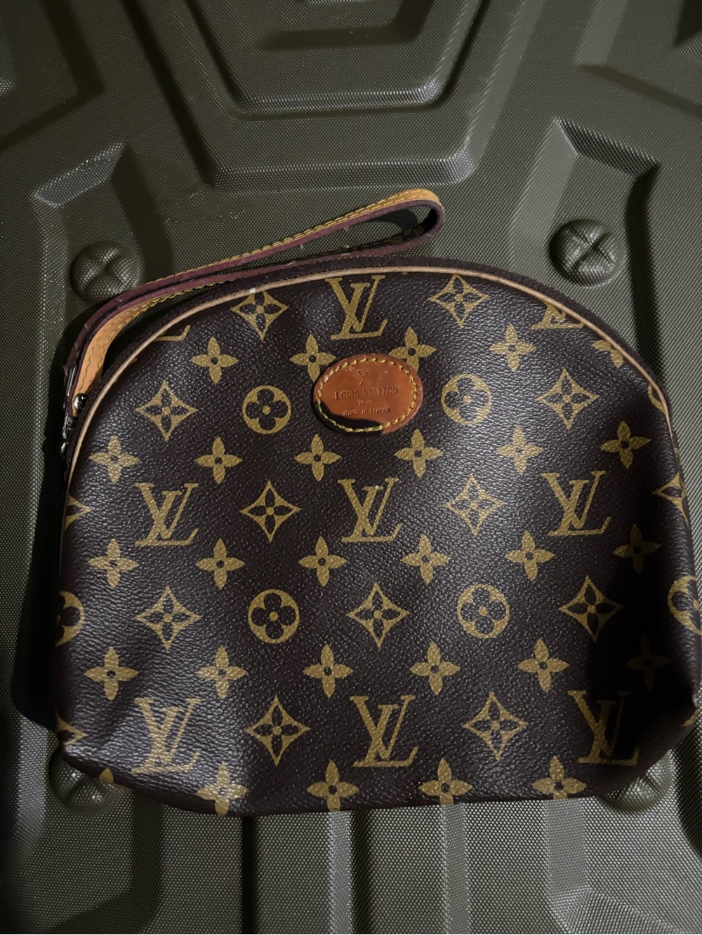 Louis Vuitton Brown & Tan Monogram Pouch